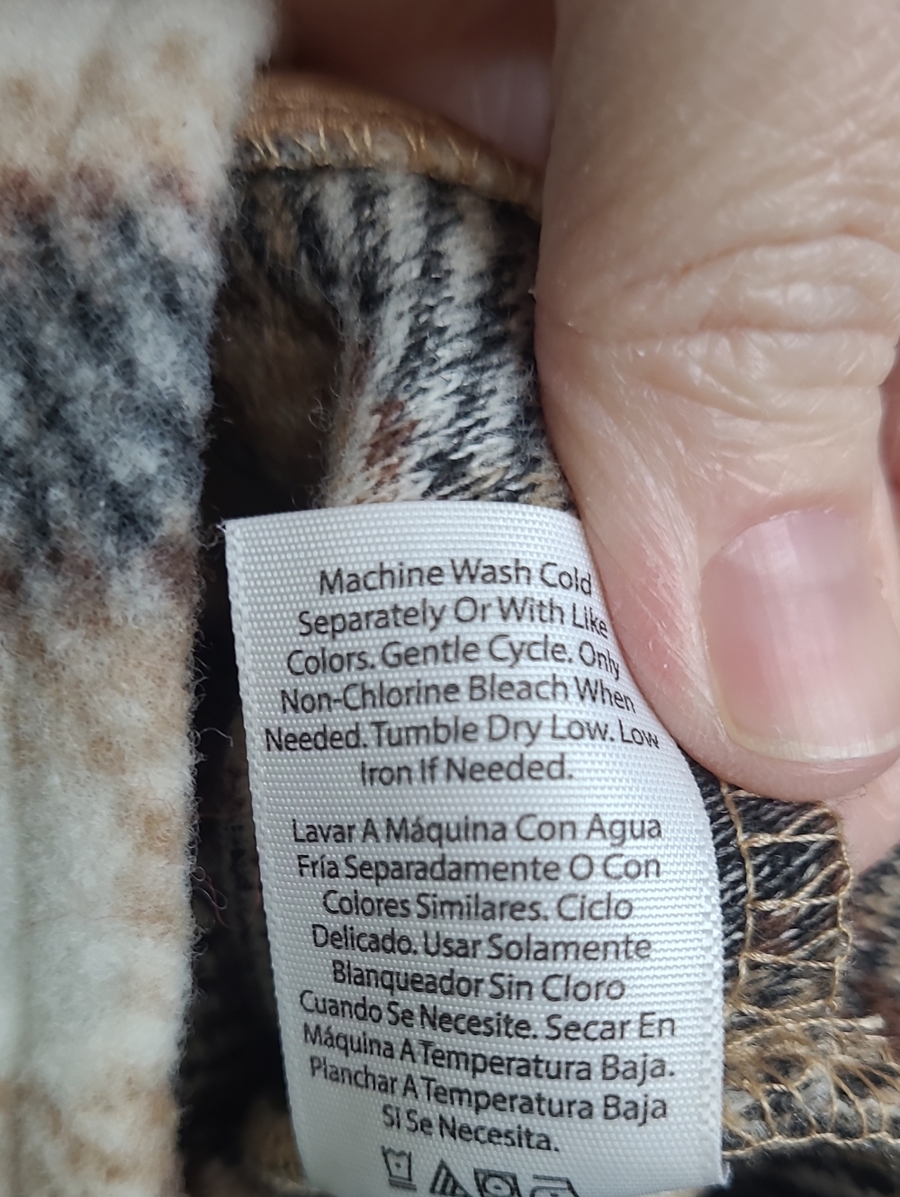 Time and Tru Brown & Cream Plaid Button-Up Shacket with Pockets size XXXL (22) - Picture 5 of 9